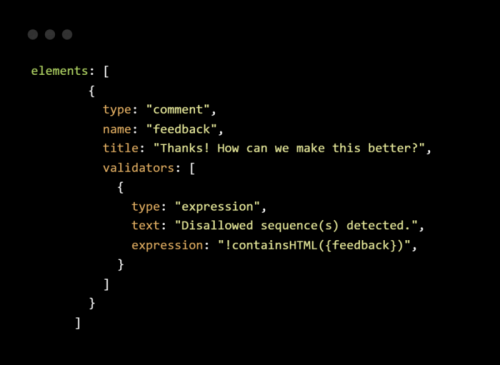 如何構建自己的調查并使用自定義 JavaScript 擴展它們4050